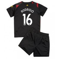 Manchester City Rodri Hernandez #16 Udebanesæt Børn 2022-23 Kortærmet (+ Korte bukser)